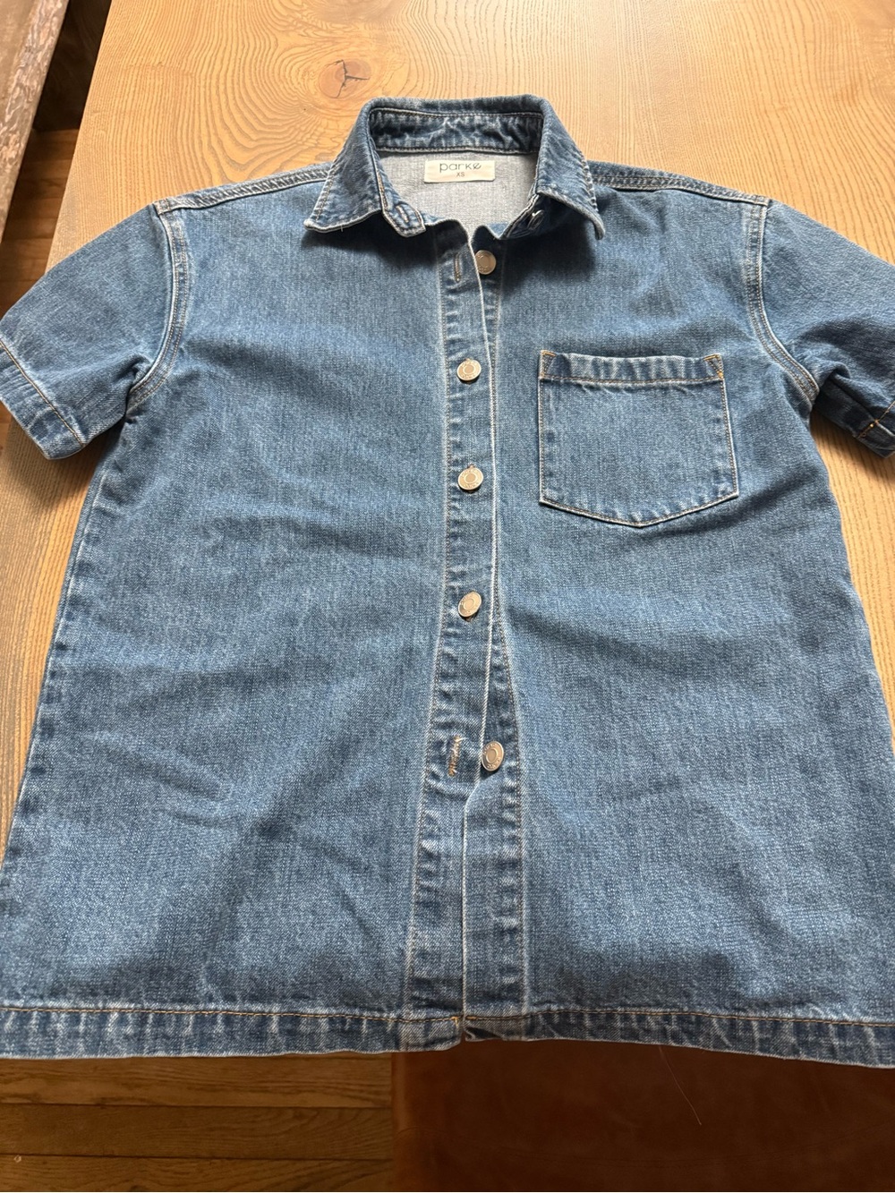 Denim Button-Down Shirt - Blue